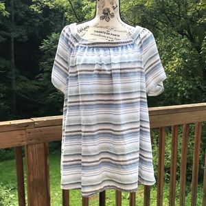 Knapp Studio linen feel 3X Blouse.